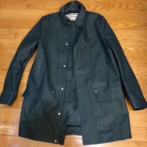 HUNTER Grey Blue Rain Jacket